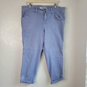 Torrid Crop Aviator Stretch Twill Mid Rise Pants